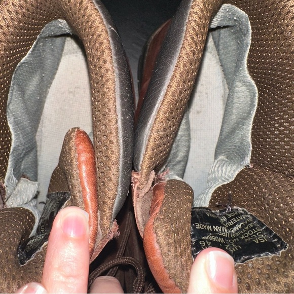 Wolverine Brown Leather Slip Resistant Mens Waterproof Work Boots‎ 13 EW *READ* - Picture 9 of 11